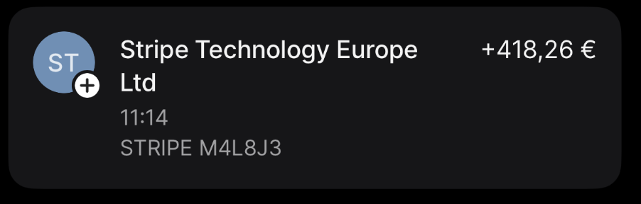 Stripe Notification 22